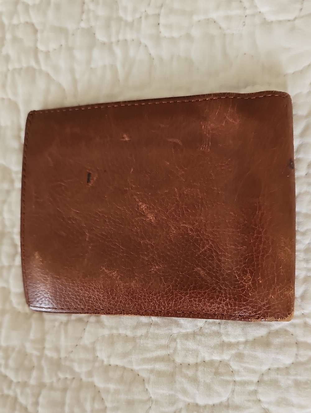 🟫HP🟫Vintage Polo Ralph Lauren Men's Pebbled Leather Bifold Wallet Pony Logo - Picture 9 of 11